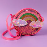 Pink Rainbow Sequins Coin Purse