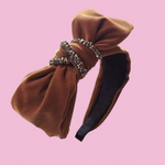 Brown Velvet Headband